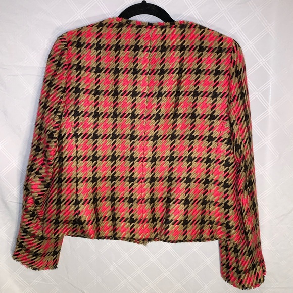 1 JONES NEW YORK TAN/PINK BLAZER - Picture 2 of 9